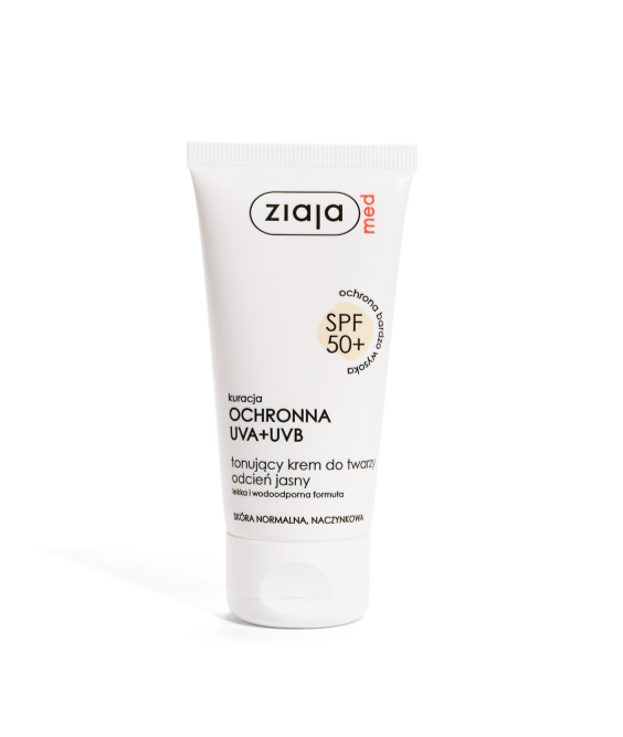 ZIAJA MED SPF 50+ TONUJĄCY Krem odcień jasny 50ml
